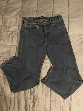 7 For All Mankind Men's Slim Straight Jeans in Dark Indigo